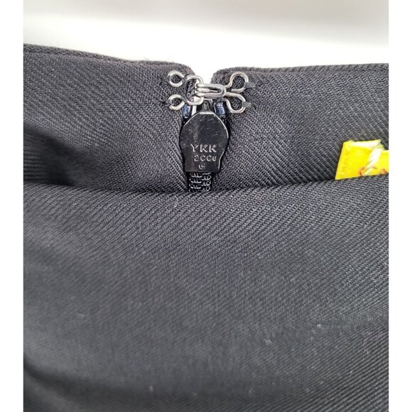 Catherine Malandrino Black Lace Slit Pencil Skirt Size 12 - Picture 5 of 8